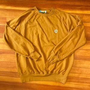 Big Bud Press crew neck sweatshirt M Spicy Mustard